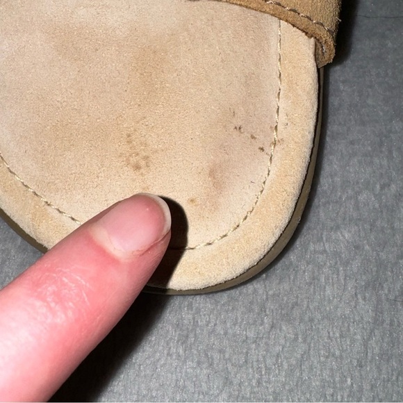 Minnetonka Suede Leather Slide Sandals Beaded - Picture 7 of 13